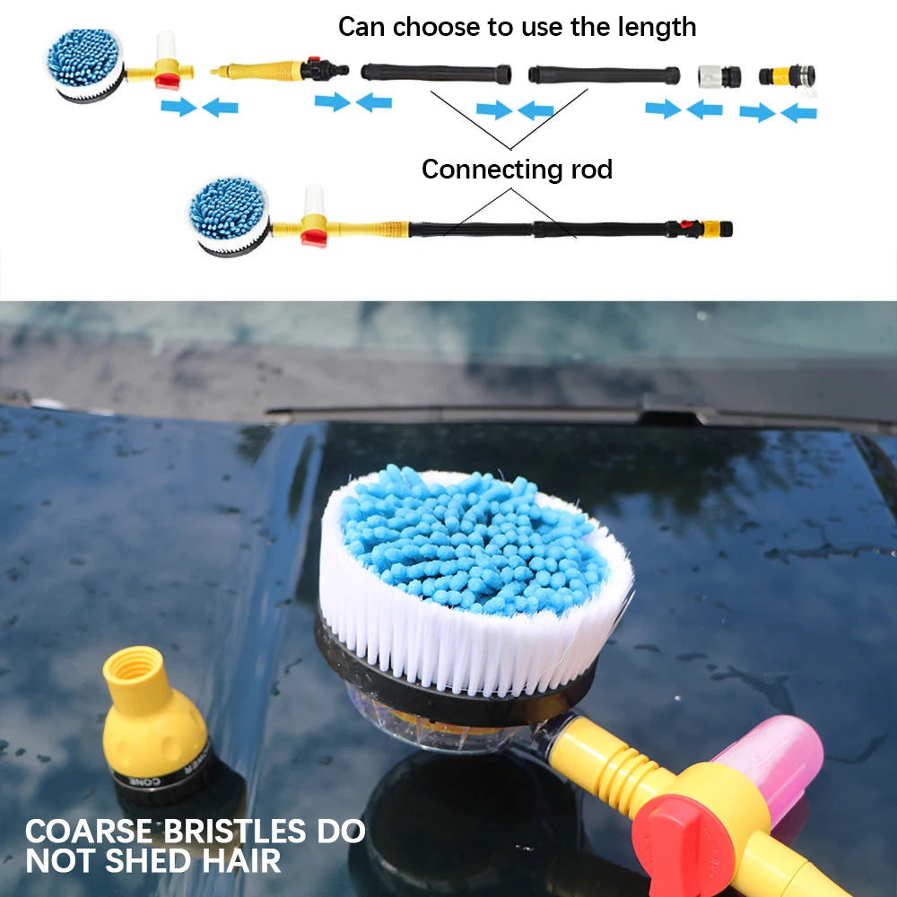 Introducing: Effortless Cleaning with Automatic Rotating Foaming Microfiber Car Wash Brush