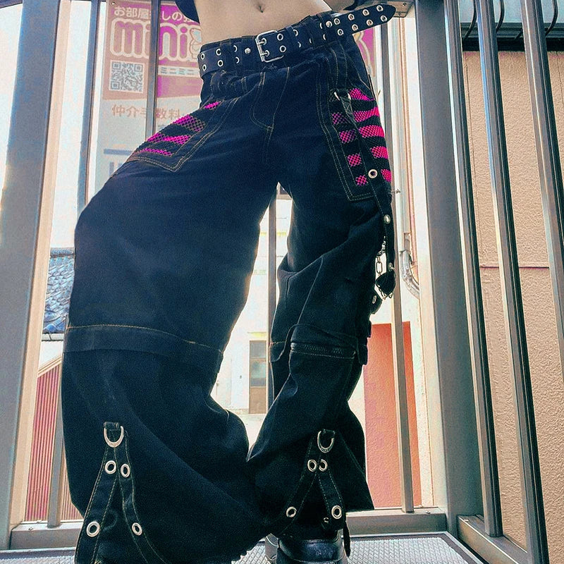 Boho Vibes and Campus Cool: Y2K Grunge Hippie Baggy Wide Leg Pants for the Ultimate Academic Streetwear Statement