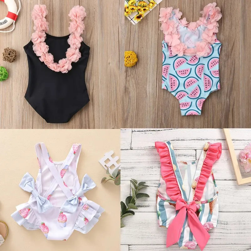 Sunshine Delight: NNJXD Adorable Swimwear for Little Mermaids and Beach Explorers