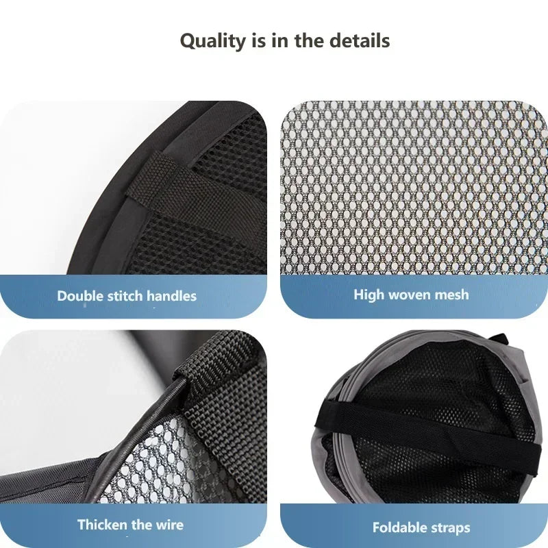 Effortless Elegance: Transform Your Laundry Routine with Our Pop-Up Mesh Folding Basket!