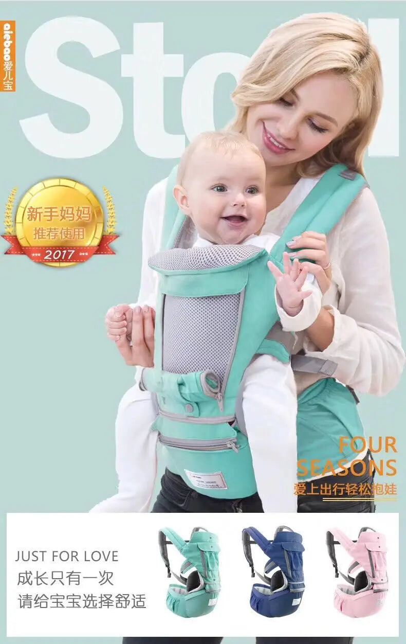 ComfortQuest 3-in-1: Embrace Joyful Adventures with Our Ergonomic Hipseat Baby Carrier!