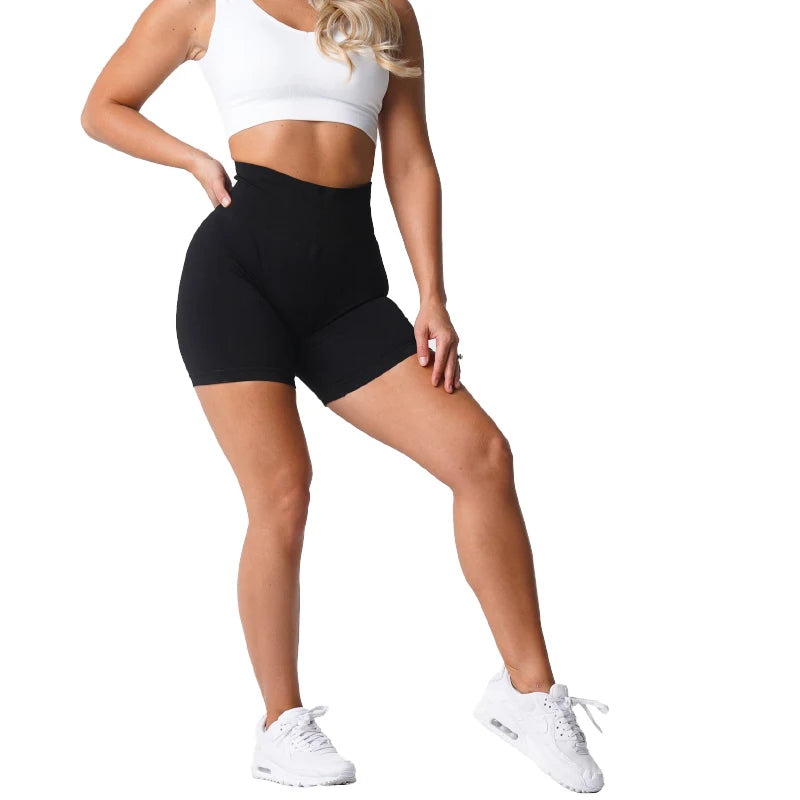 Curve Embrace: Elevate Your Workout with NVGTN Spandex Shorts