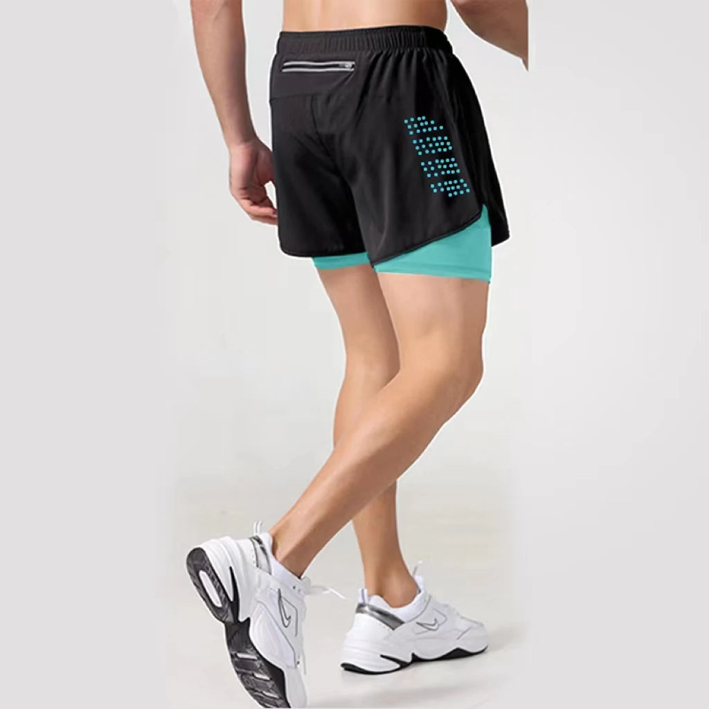 Revolutionize Your Workouts: DualLayer Performance Shorts for Men - Tackling Sweat and Boosting Comfort!