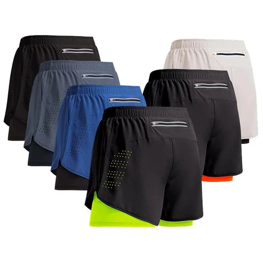 Revolutionize Your Workouts: DualLayer Performance Shorts for Men - Tackling Sweat and Boosting Comfort!