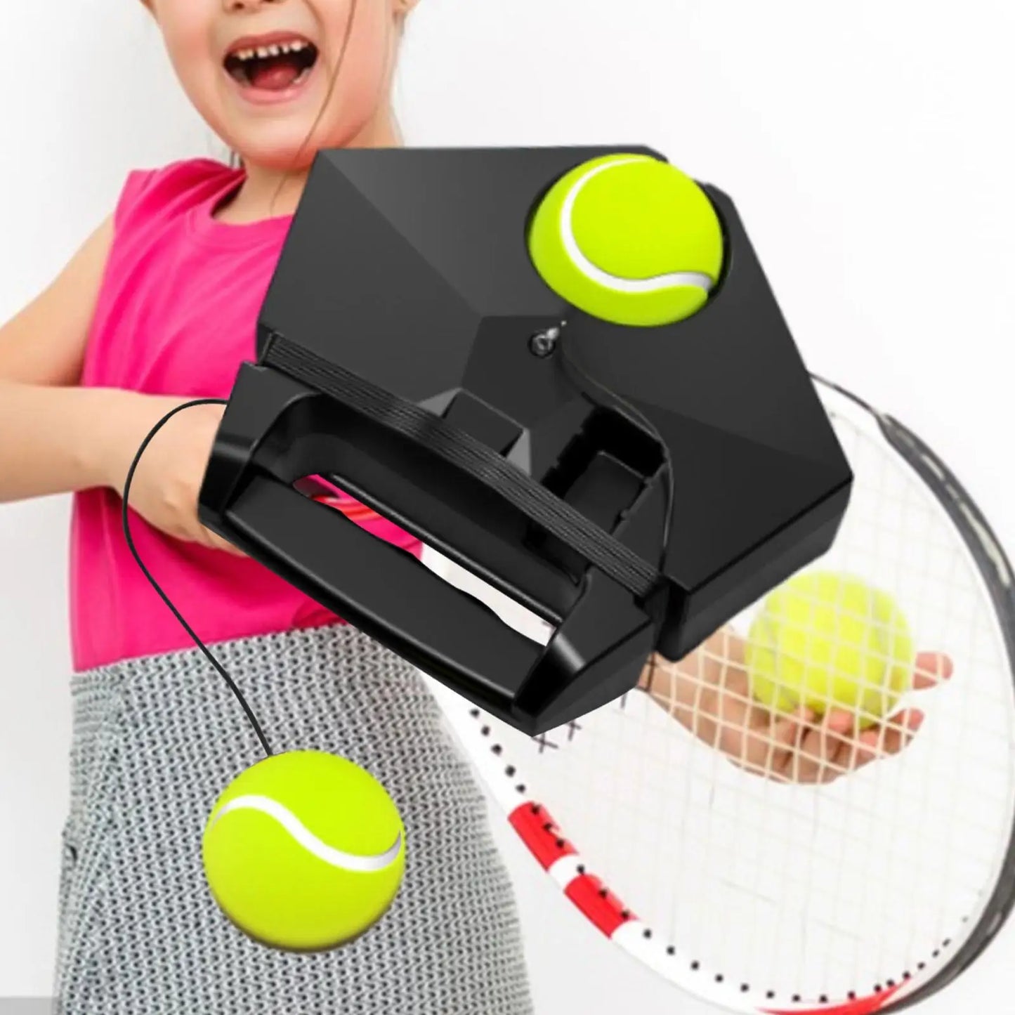 Ace Your Game: Portable Tennis Ball Trainer - Your Ultimate Solo Coach!