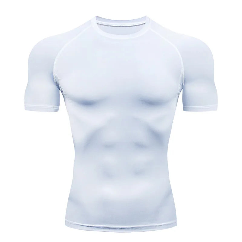 Stay Dry, Perform Better - Quick-Dry Tech, Compression Fitness T-Shirts for Optimal  Workouts!