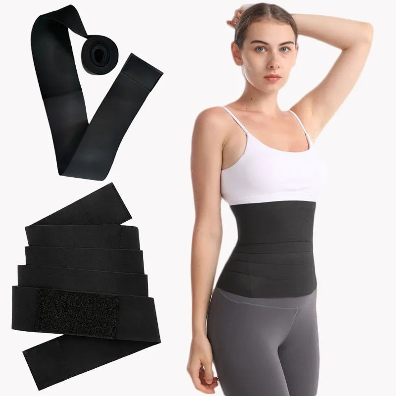 Experience Tummy Control, Slimming, And Fat Burning - Our Waist Bandage Wrap Trimmer Belt Your Ultimate Solution!